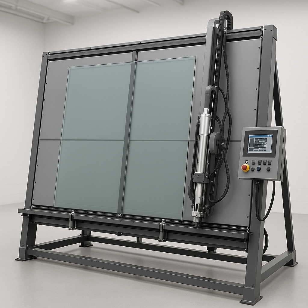 CNC vertical glass cutting plotter machine with large cutting area