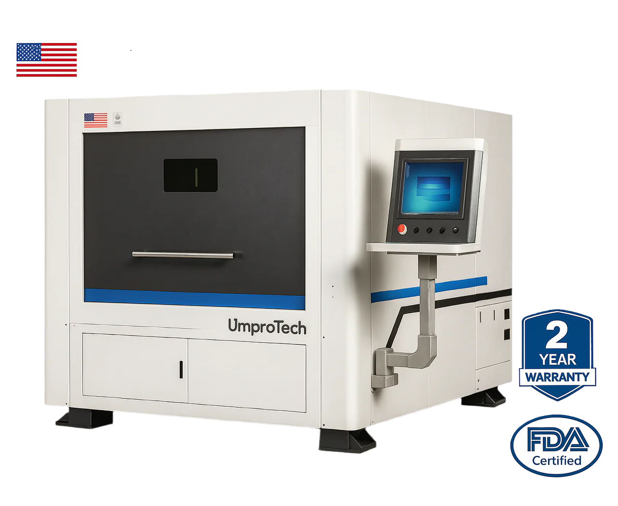 4'x4' Fiber Laser for Metal Sheet Cutting Machine 1515B Enclosed