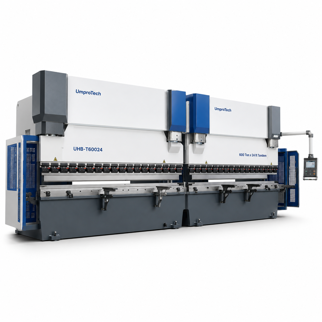 UmproTech UHB-T60024 600 Ton x 24 ft Tandem CNC Press Brake USA | Long-Part Bending System - UmproTech Financing / Lease-to-Own USA industrial...