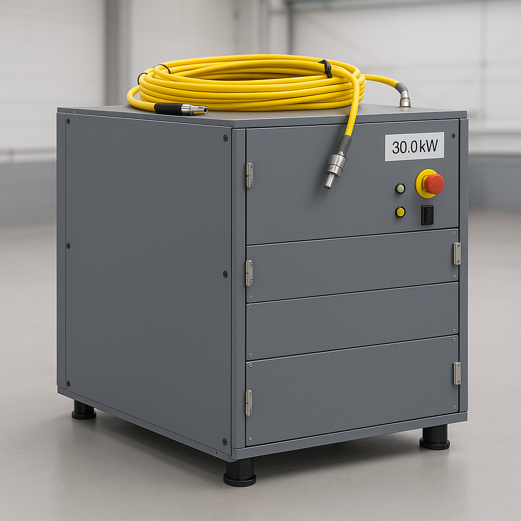 30kW fiber laser source for cutting with QBH connector