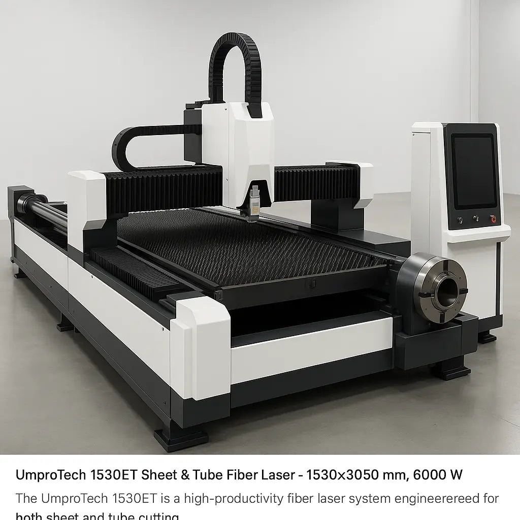 UmproTech 1530ET Sheet & Tube Fiber Laser, 1530×3050 mm, 6000 W - UmproTech