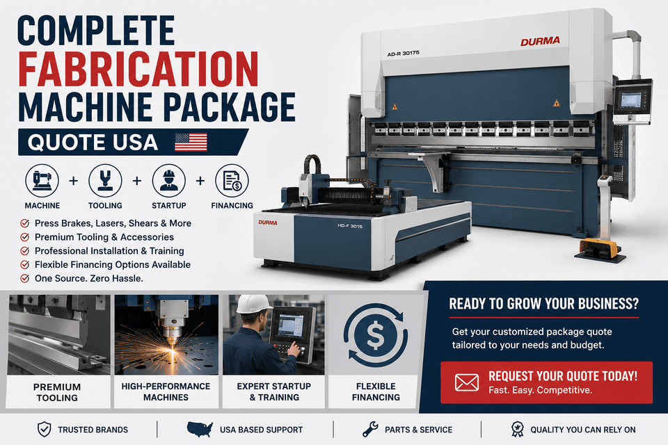 UmproTech article cover for How to Plan a Complete Metal Fabrication Equipment Package