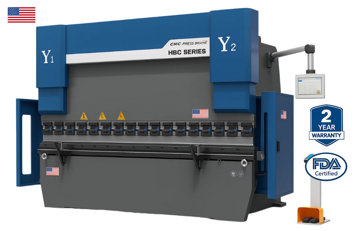 4 Axis CNC Hydraulic Press Brakes