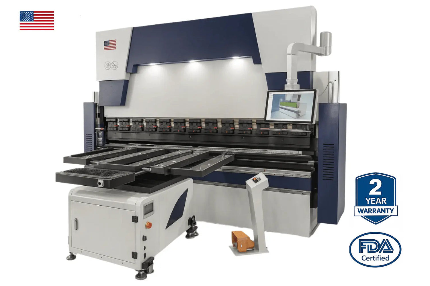 8-axis CNC press brakes for sale USA with precision bending tooling financing and installation support
