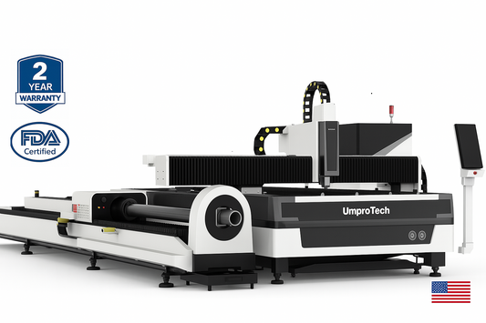 Umprotech Combined Plate & Tube Fiber Laser 6x12ft, 10kW, Tube 24ft, 12in Chuck