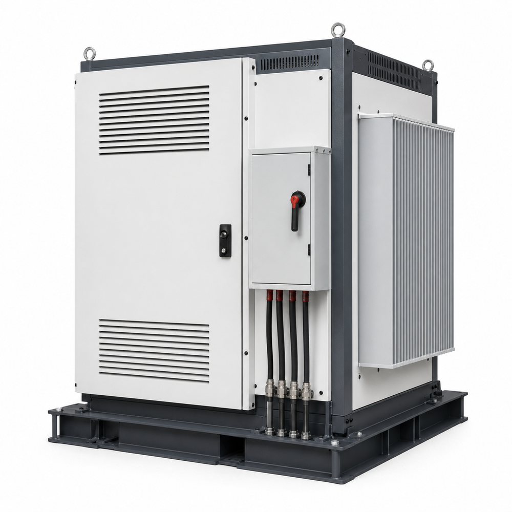 UmproTech 50 kVA 480V-to-380V Transformer Package on white background