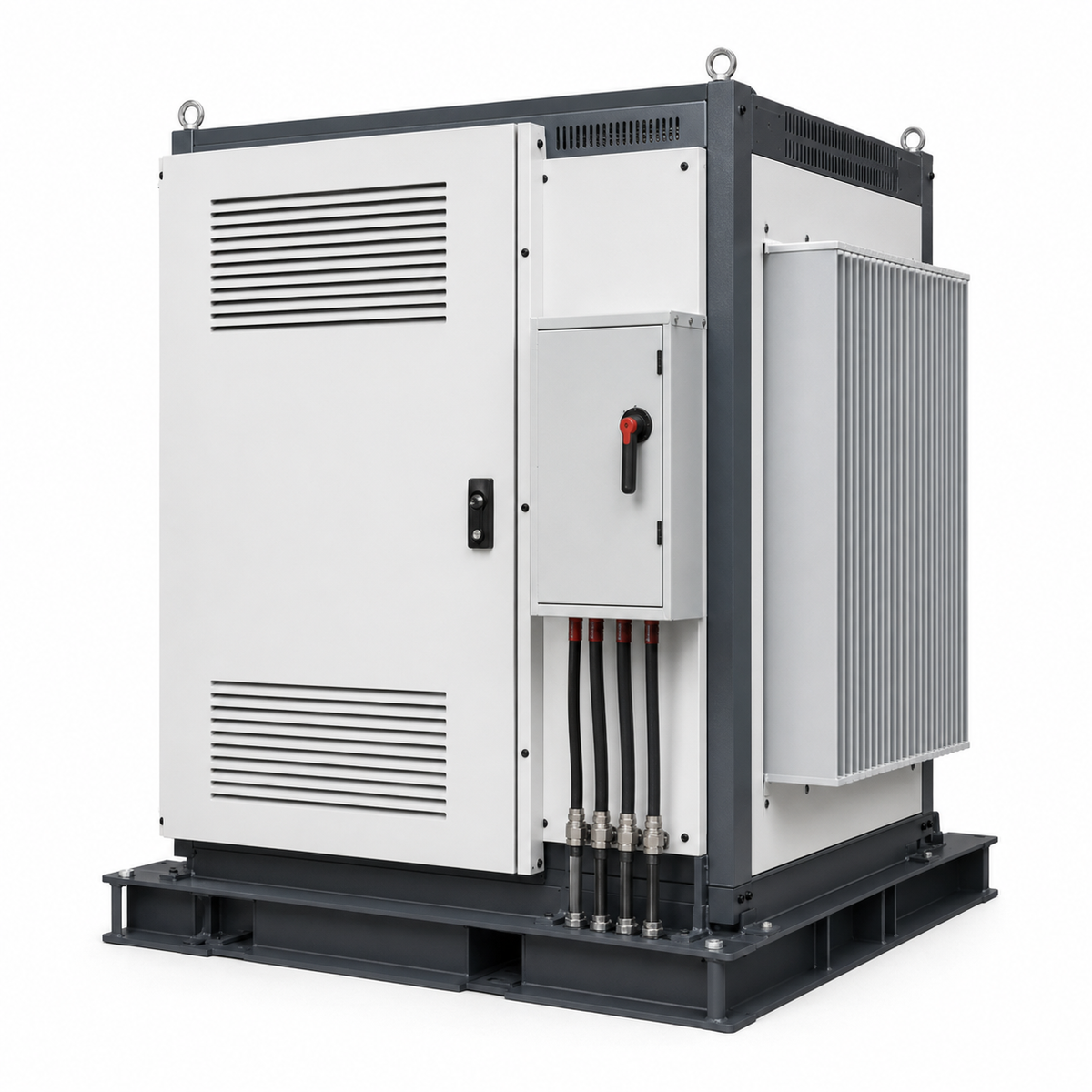 UmproTech 50 kVA 480V-to-380V Transformer Package on white background