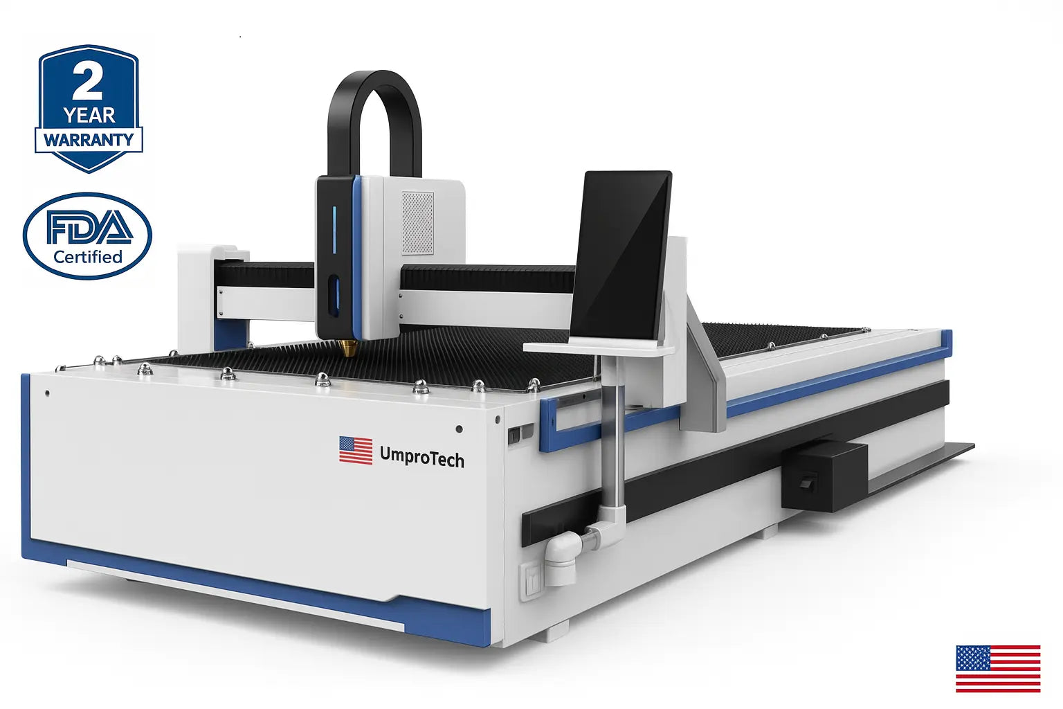 UmproTech 3015 5×10 1500W CNC fiber laser cutting machine