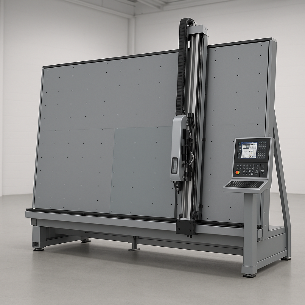 CNC vertical glass cutting plotter machine with large cutting area
