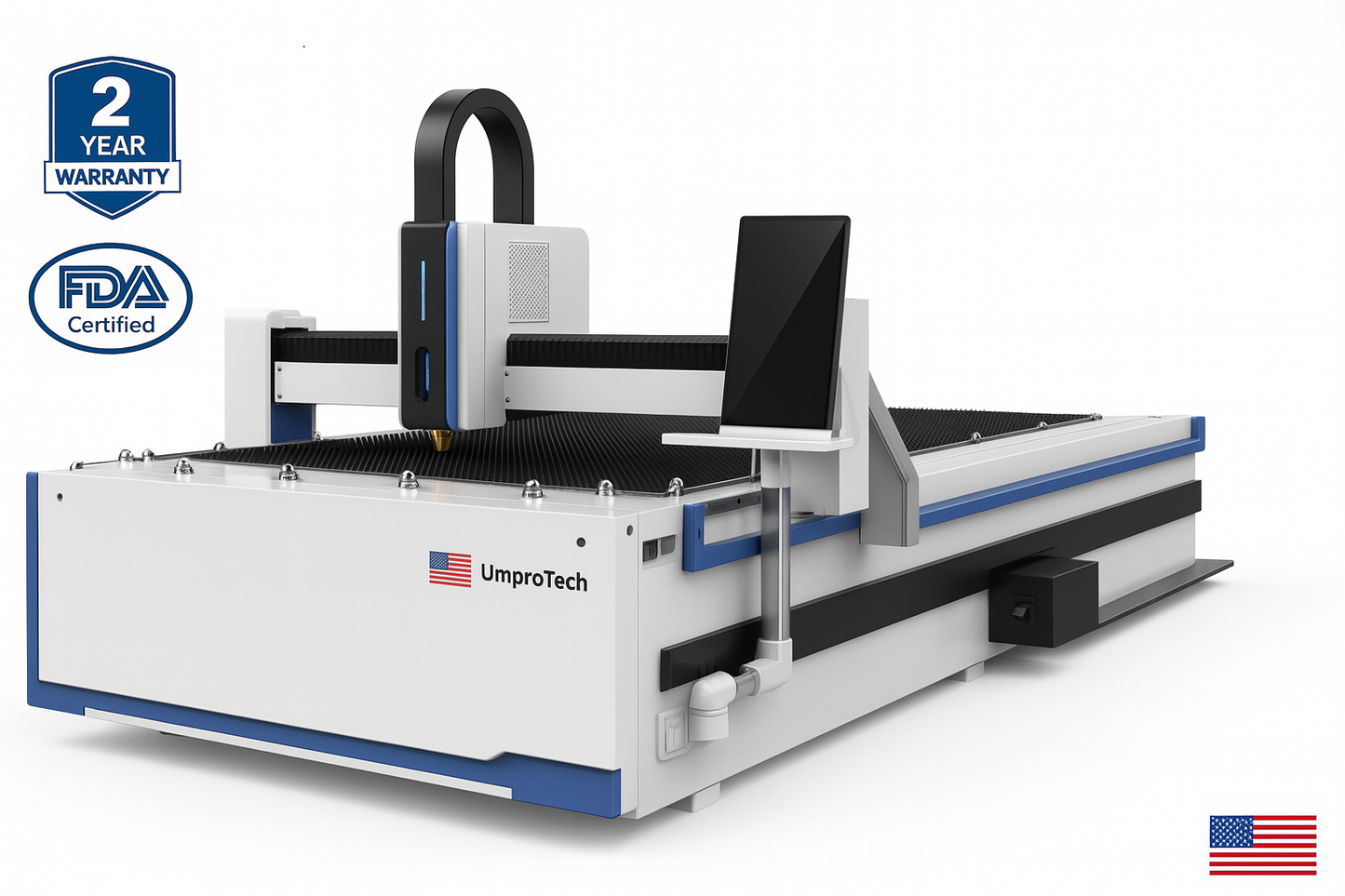 6kW 5x10 Fiber Laser Cutting Machine USA | Sheet Metal System