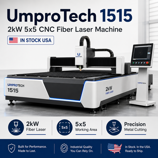 UmproTech 1515 2kW 5x5 CNC Fiber Laser Machine USA