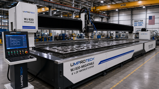 UmproTech WJ 820 MegaTable Waterjet Cutting Machine | 8 ft x 20 ft