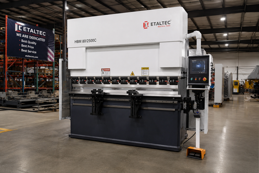 EtalTec HBM 80/2500C – 80 Ton x 8 ft DA53T 4-Axis CNC Press Brake