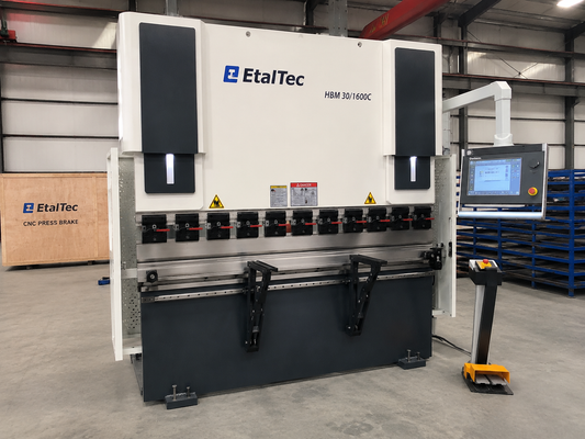 EtalTec HBM 30/1600C – 30 Ton x 5 ft DA53T 4-Axis CNC Press Brake