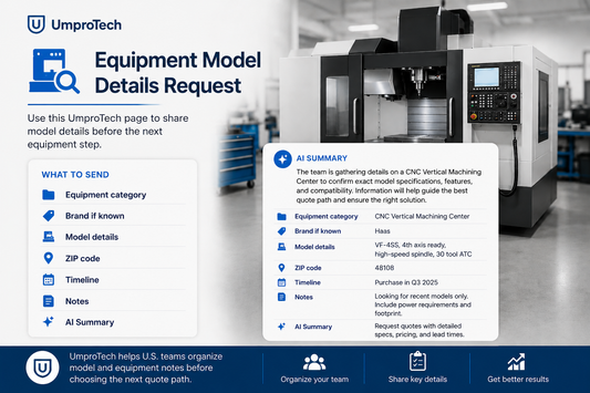 Equipment Model Details Request USA