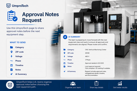 Approval Notes Request USA