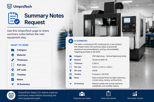 Summary Notes Request USA