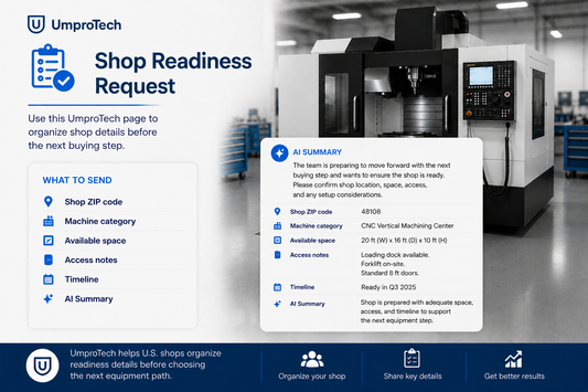 Shop Readiness Request USA