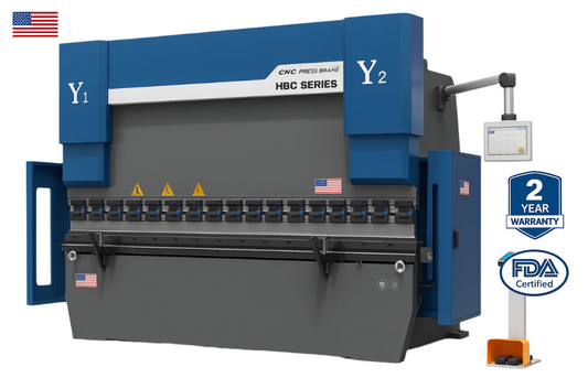 10' 170T HBC 170/3200 CNC Hydraulic Press Brake (4 Axis, MT-15 Controller)