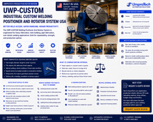 UmproTech UWP-CUSTOM Industrial Custom Welding Positioner And Rotator System USA