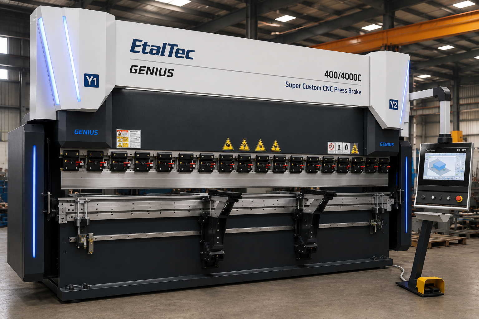 UmproTech EtalTec GENIUS 400/4000C 400 Ton x 13 ft CNC Press Brake USA
