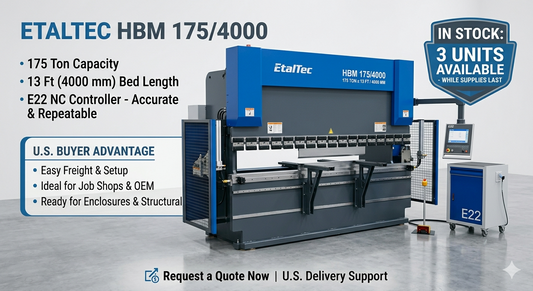 EtalTec HBM 175/4000 – 175 Ton x 13 ft E22 NC Press Brake