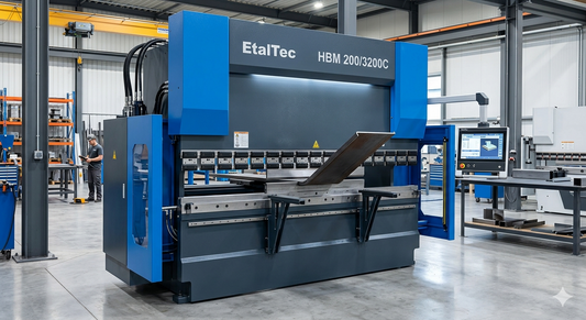 EtalTec HBM 200/3200C 200 Ton x 10 ft Heavy-Duty CNC Press Brake