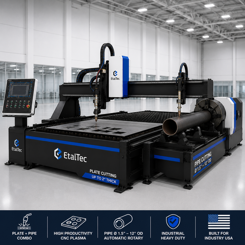 EtalTec Plate + Pipe CNC Plasma Combo Industrial USA