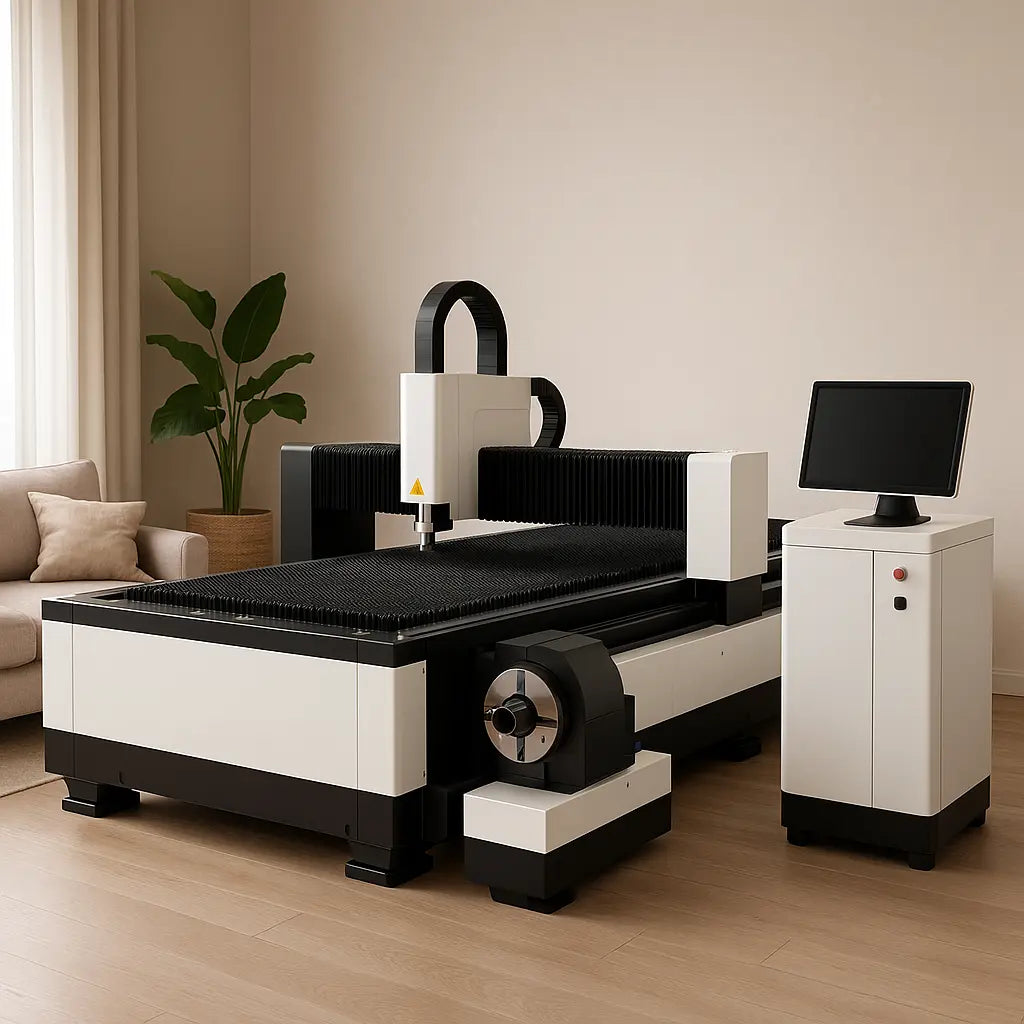5 by 10 sheet and tube fiber laser cutter