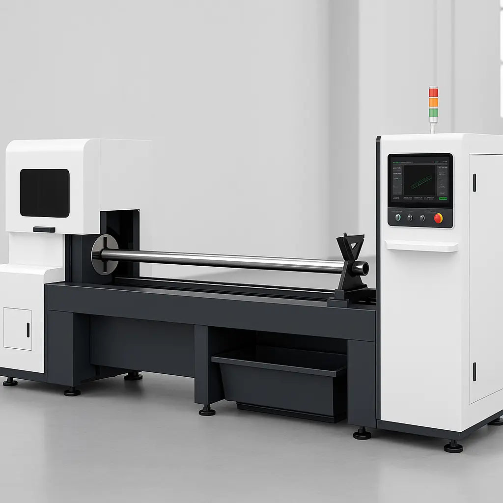 ANCHU LASER TubeCut Tube Fiber Laser Cutters — Tubecut 65 Pro Tube Fiber Laser • 2000W to 3000W • 11.8 in OD • 26 ft Tube
