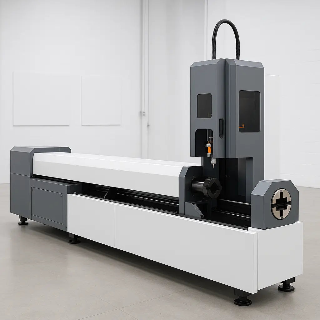ANCHU LASER TubeCut Tube Fiber Laser Cutters — Tubecut 65 Basic Tube Fiber Laser • 1000W to 2000W • 8.7 in OD • 20 ft Tube