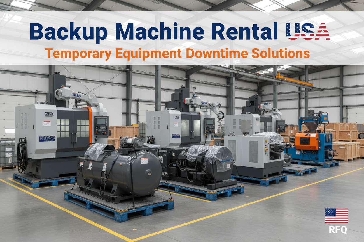 Urgent machine repair intake USA for equipment down alarm codes downtime parts rental and service review