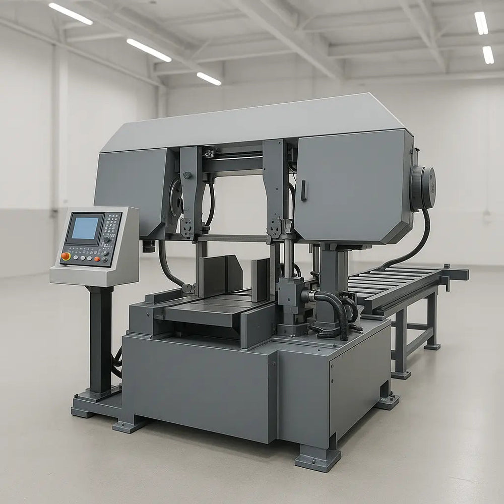 ANCHU SawCut 20 in x 20 in CNC Structural Metal Bandsaw USA for U.S. fabrication and metalworking shops