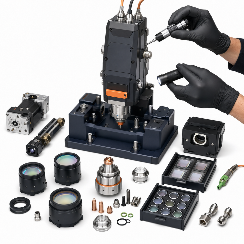 BOCI fiber laser cutting head repair and rebuild service
