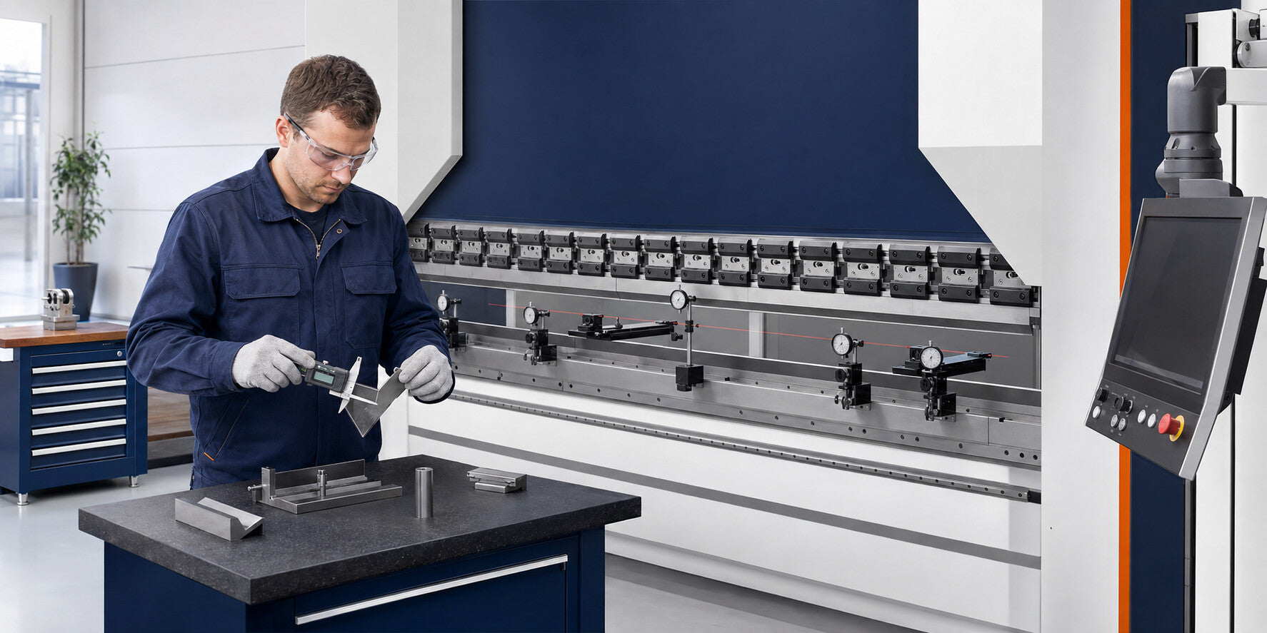 Press brake calibration and accuracy restoration services