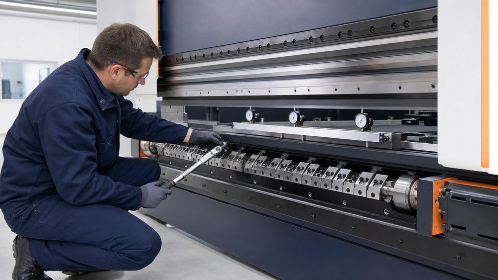 Press brake inconsistent bend angle and crowning calibration