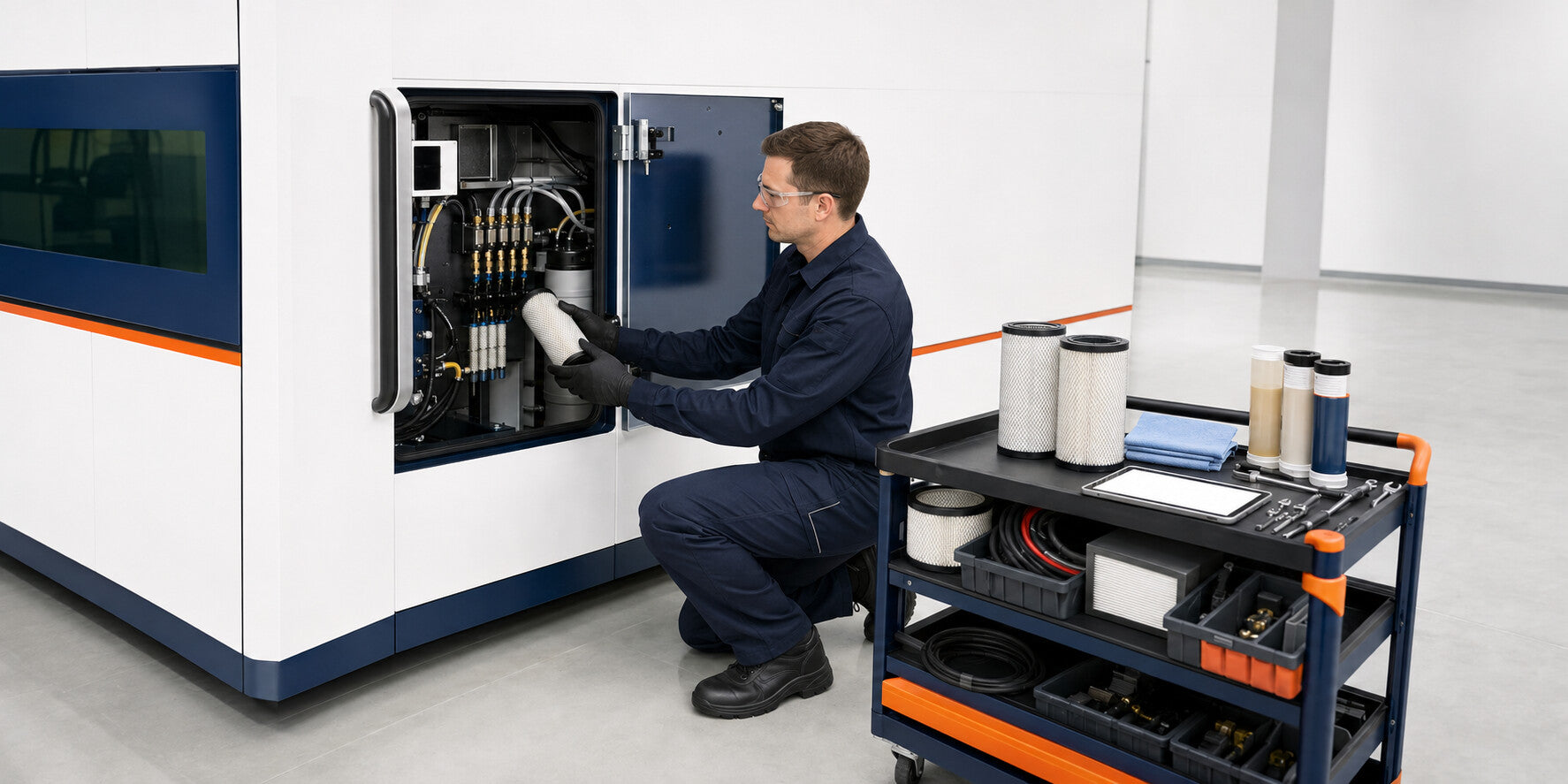 Preventive maintenance and annual CNC service plans