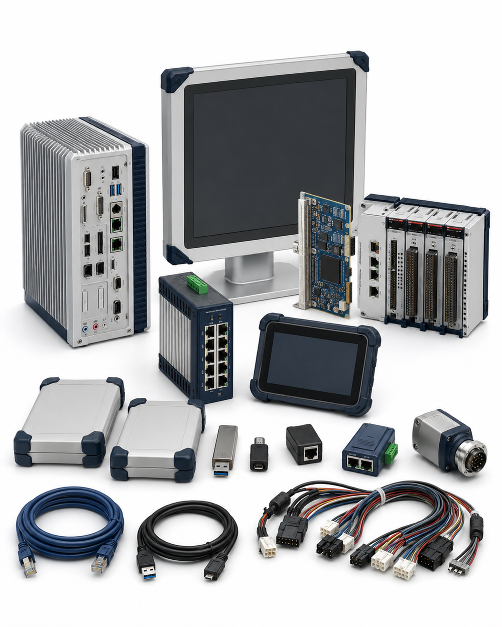 Fiber laser parameter setup and CAD/CAM service workstation on a white background