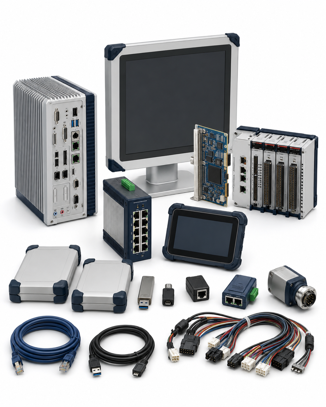 Fiber laser parameter setup and CAD/CAM service workstation on a white background