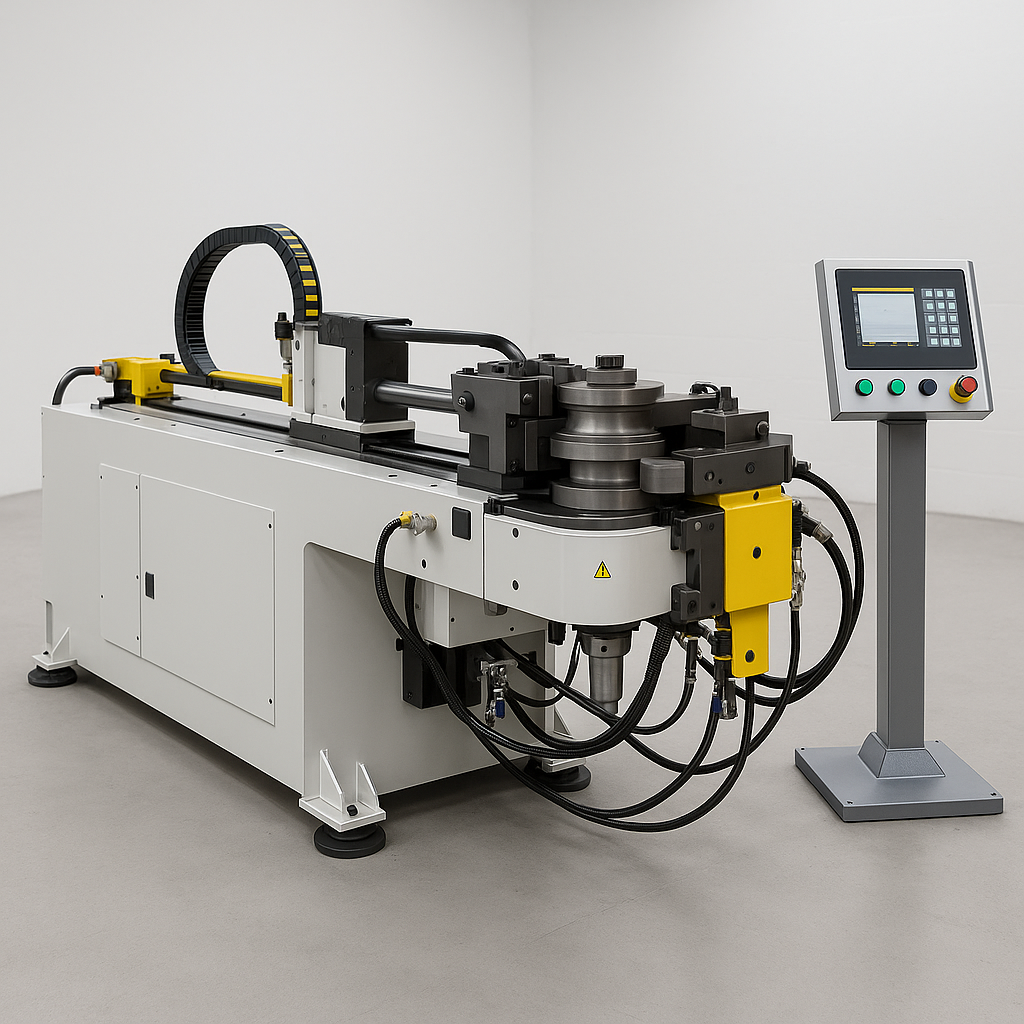 63mm CNC pipe and tube bending machine with digital controls