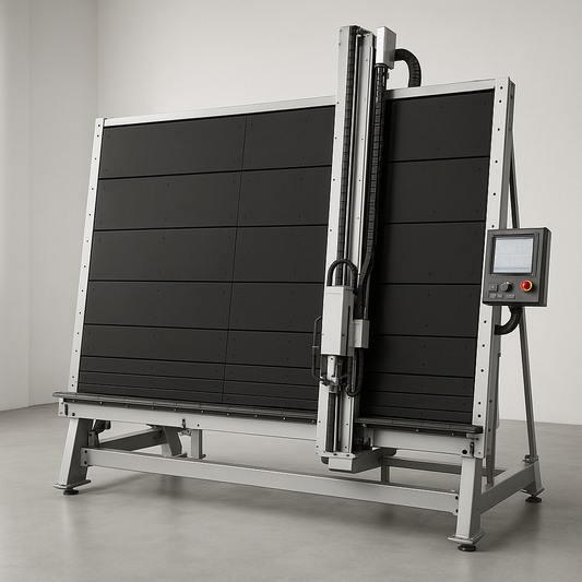 CNC vertical glass cutting plotter machine with large cutting area