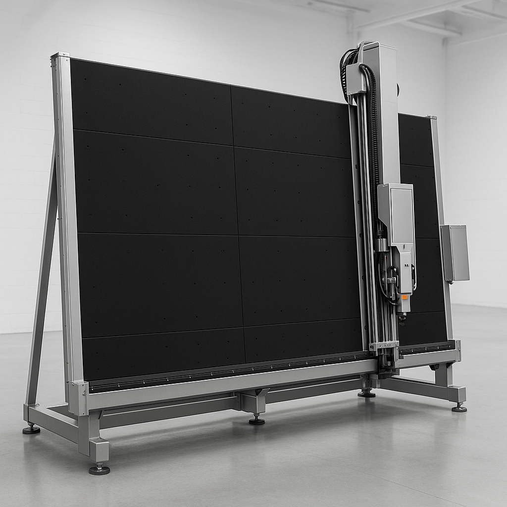 CNC vertical glass cutting plotter machine with large cutting area