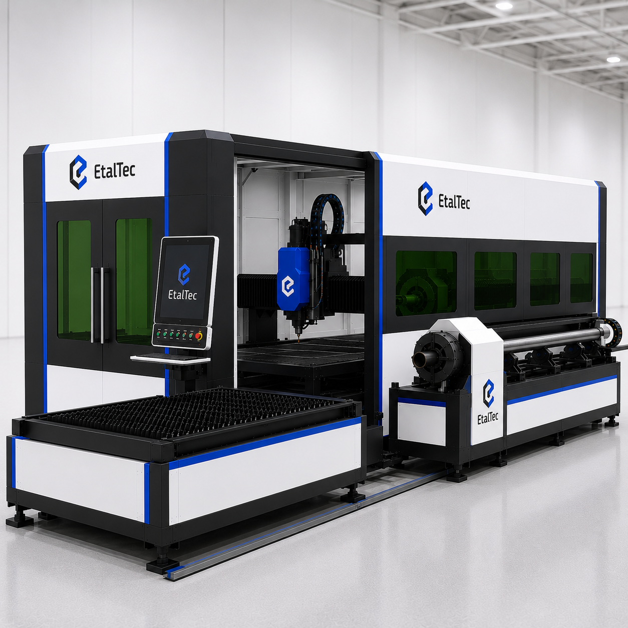 EtalTec EXT510 MultiShift 6kW 5x10 sheet and tube fiber laser