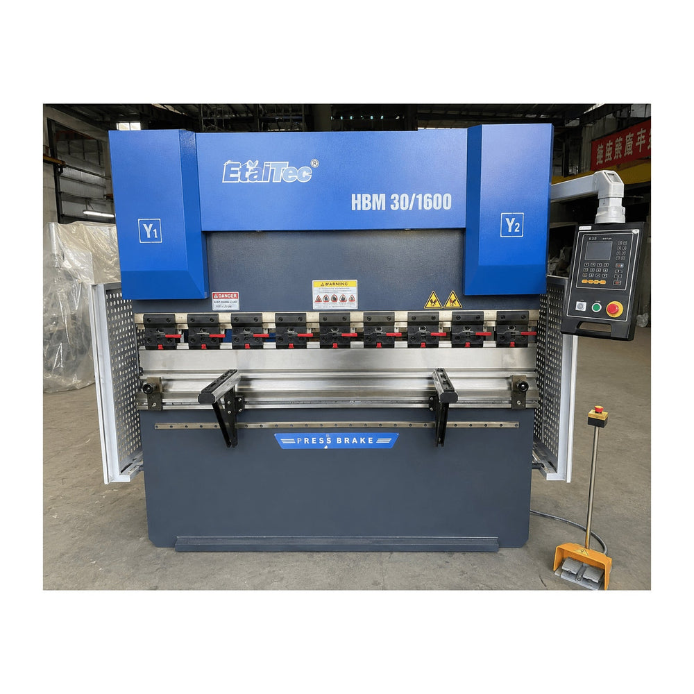 EtalTec HBM 30/1600 30-ton 5-foot hydraulic press brake with E22 controller