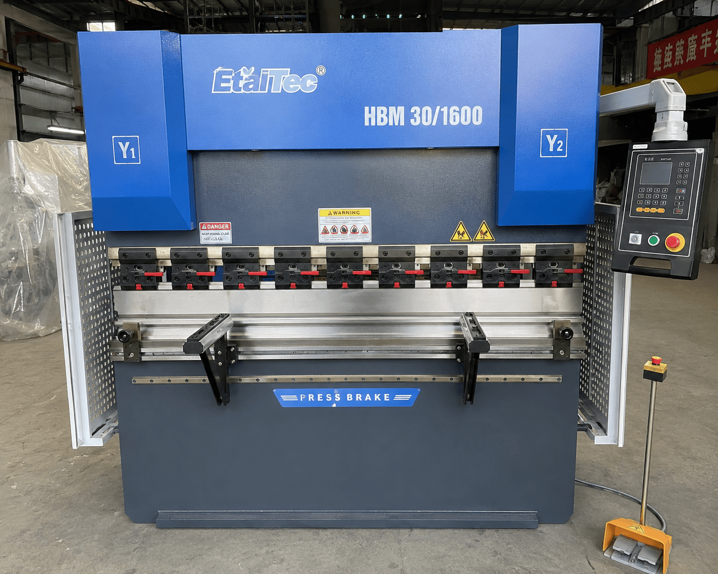 EtalTec HBM NC / E22 CNC Press Brakes — HBM 30/1600 • 30 Ton × 5 ft E22 NC
