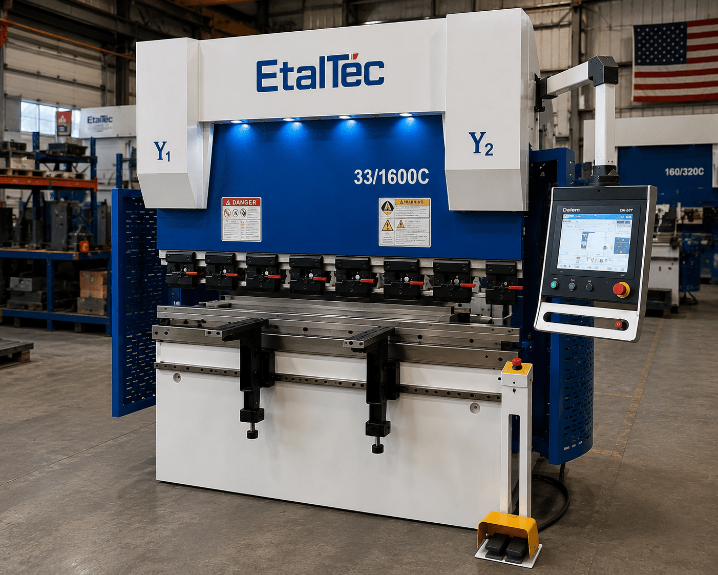 EtalTec HBM 33/1600C USA – 33 Ton x 5 ft DA53T 4-Axis CNC Press Brake - UmproTech