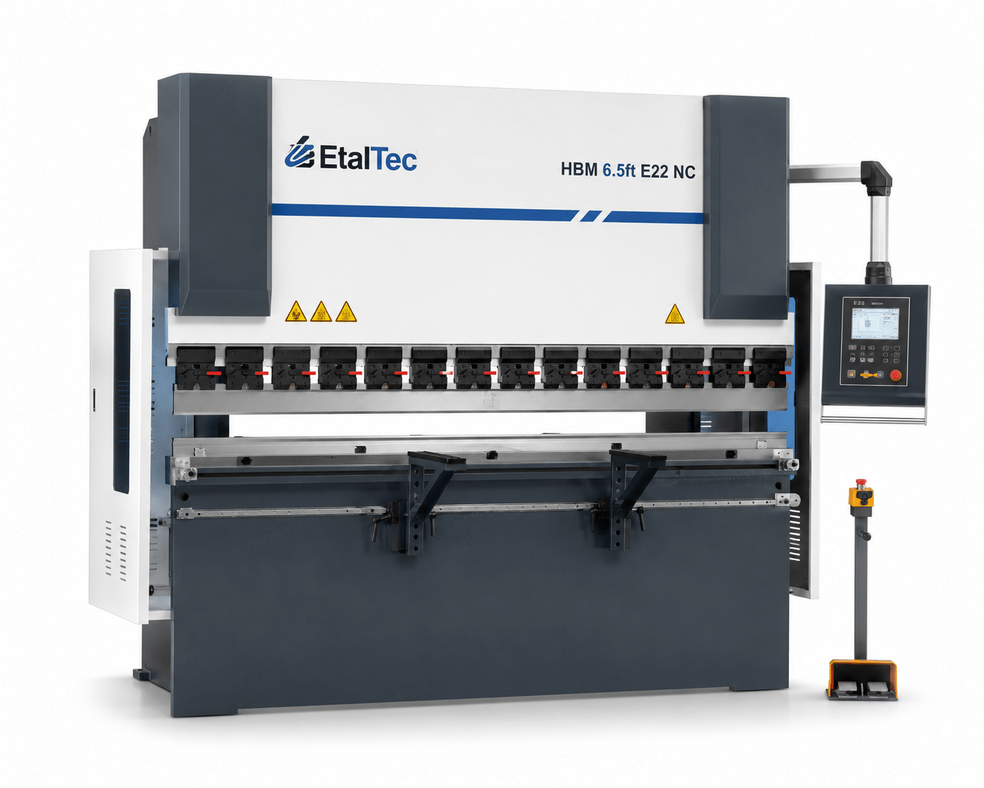 EtalTec HBM NC / E22 CNC Press Brakes — HBM 63/2500 • 63 Ton × 8 ft E22 NC