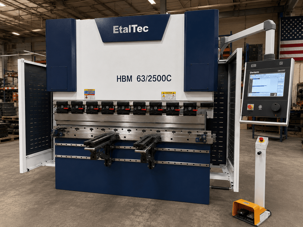 EtalTec HBM 63/2500C USA – 63 Ton x 8 ft DA53T 4-Axis CNC Press Brake - UmproTech