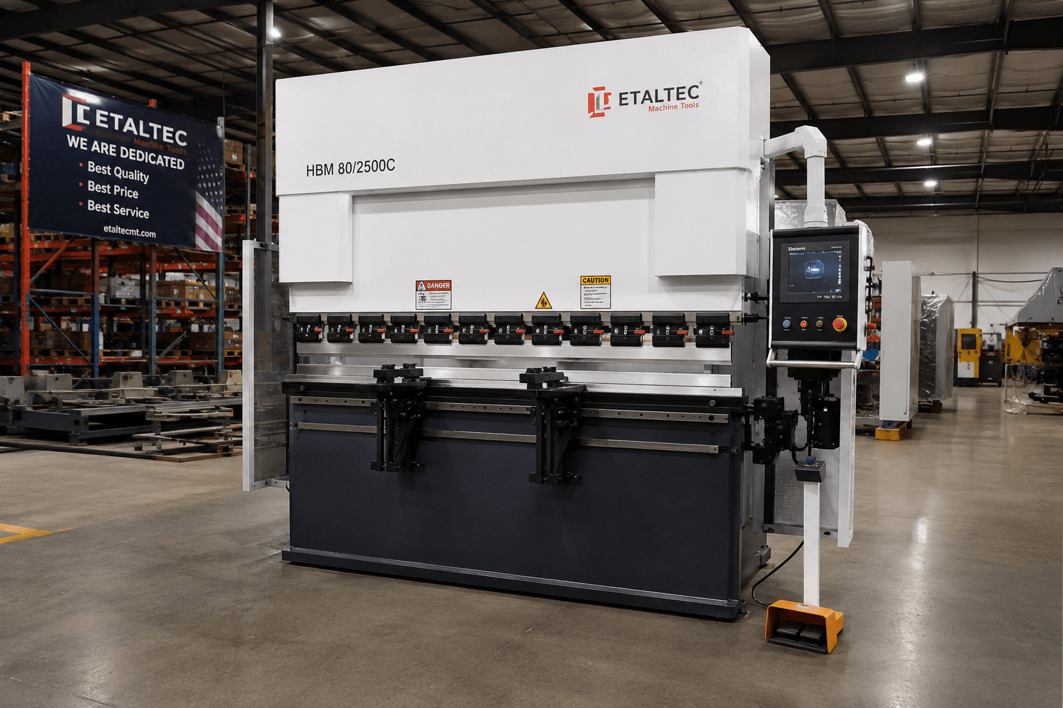EtalTec HBM 80/2500C USA – 80 Ton x 8 ft DA53T 4-Axis CNC Press Brake - UmproTech