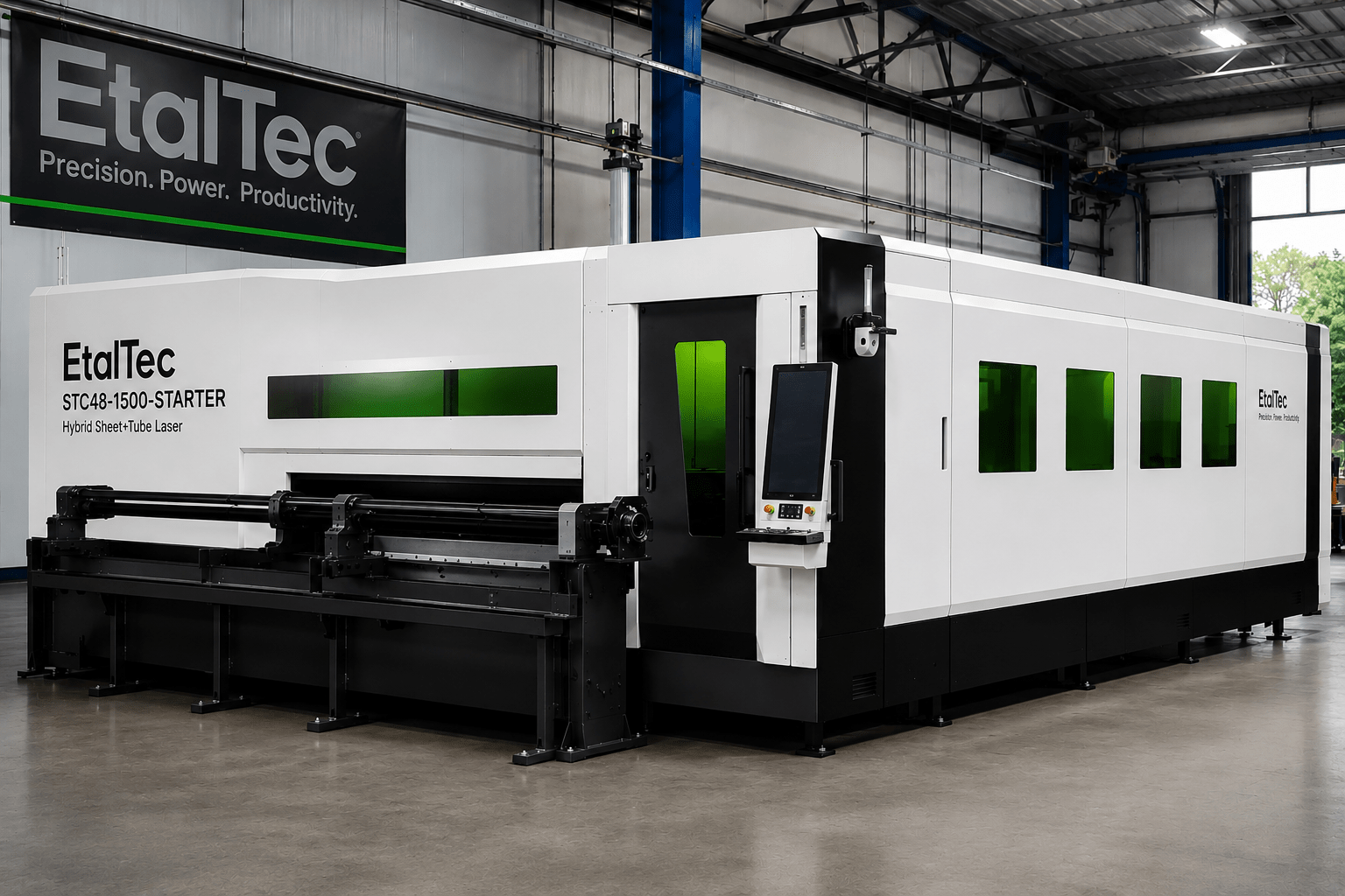 EtalTec STC48-1500-STARTER 1.5kW 4x8 Sheet + Tube Laser USA - UmproTech